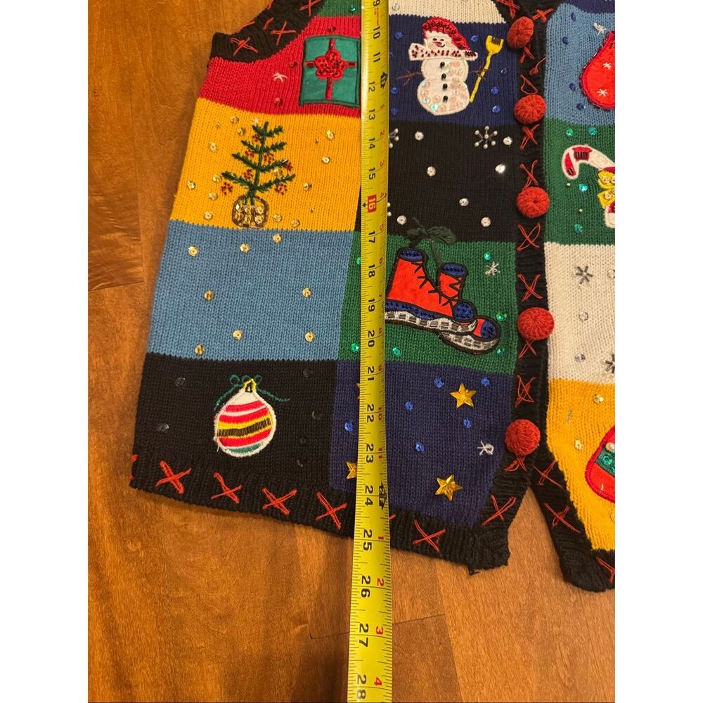 Woman’s Vintage Basic Editions Ugly Christmas Car… - image 6